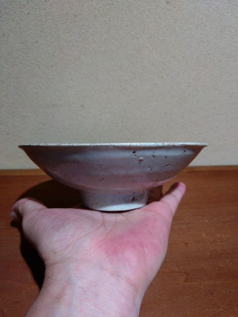 珠光青磁 平茶碗 米色青磁