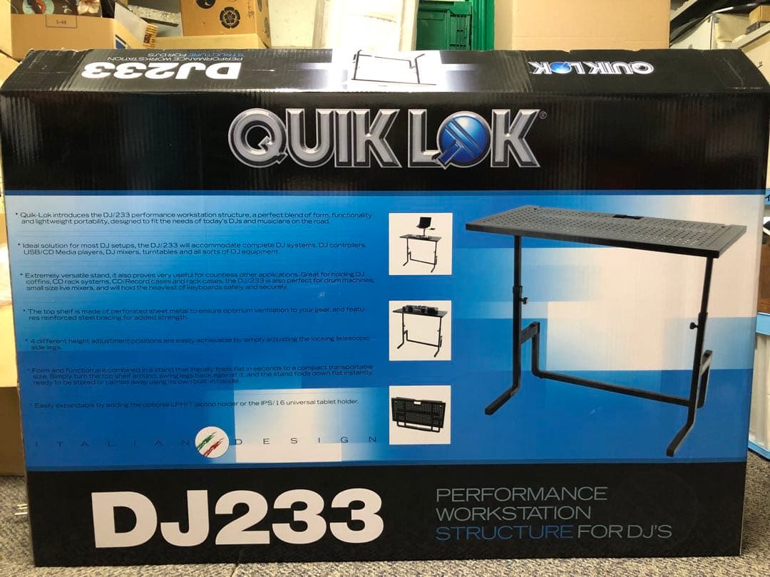 QUIK-LOK クイックロック 折りたたみ式 DJスタンド DJ233 未使用