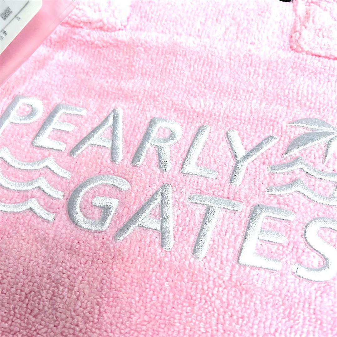 新品 パーリーゲイツ パイルカートBAG ロゴ刺繍 090 ペールピンク系