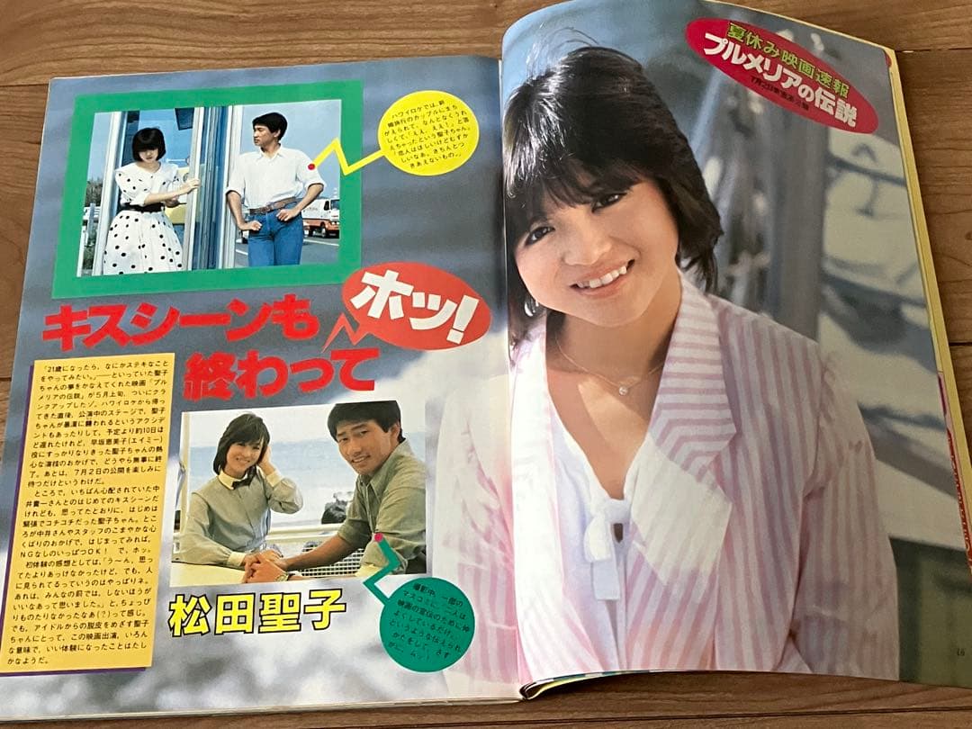 ★ティーンアイドル83.7月号河合奈保子ビキニ水着少年隊錦織一清松田聖子昭和★