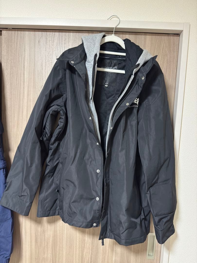 AA hardwearTHRASHER コーチジャケット ブラック