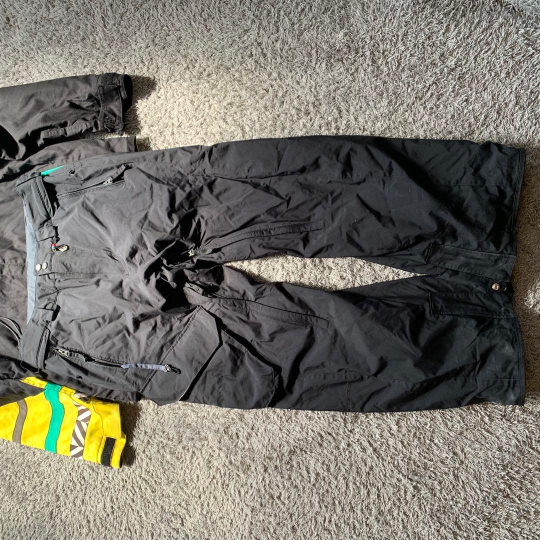 【即日発送】スノーボードウェア ブラック/イエロー/パープル