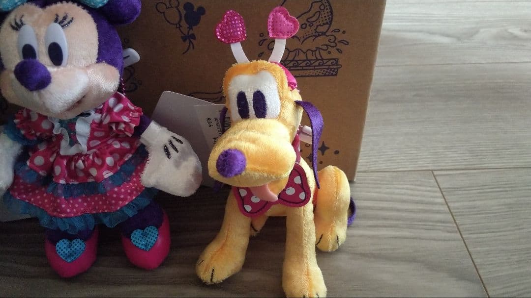 ディズニーパルパル2026ミッキー・ミニー・プルートぬいぐるみセット