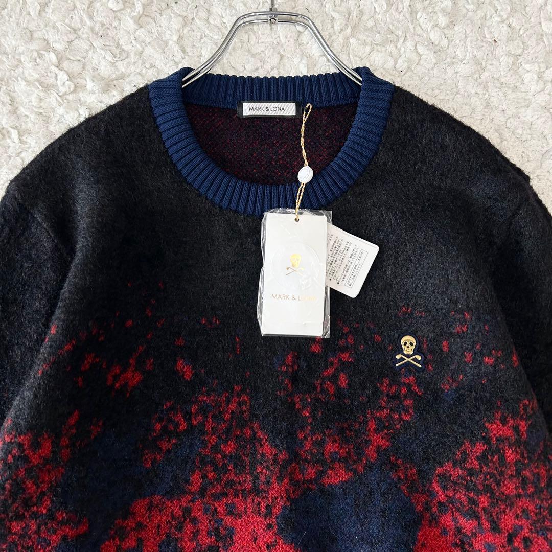 未使用 マークアンドロナ スカルニット セーター サイズ50 XL