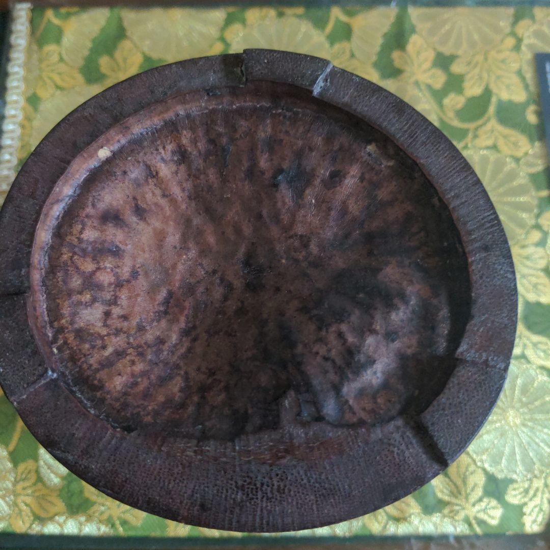 【最終価格】 中国骨董　山水図筆筒　詩文彫刻　時代品