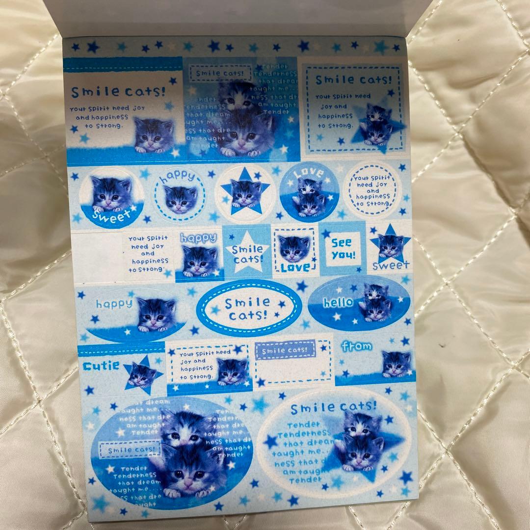 にゃんこ メモ帳 クーリア　平成レトロ　ラブ友　一期一会　蝶々　CRUX