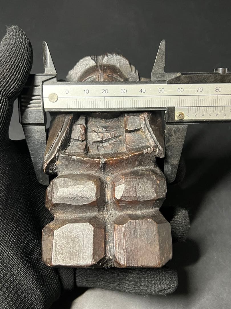 時代物 木彫 恵比寿大黒 一対｜縁起物 商売繁盛 福神 置物◎古道具庵々