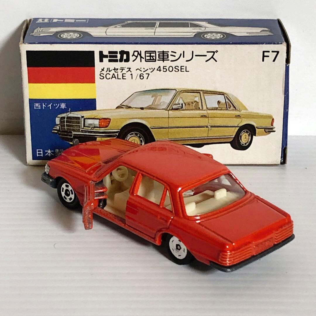 トミカ(1977ギフト) F7-1-2 メルセデス ベンツ 450SEL 朱色