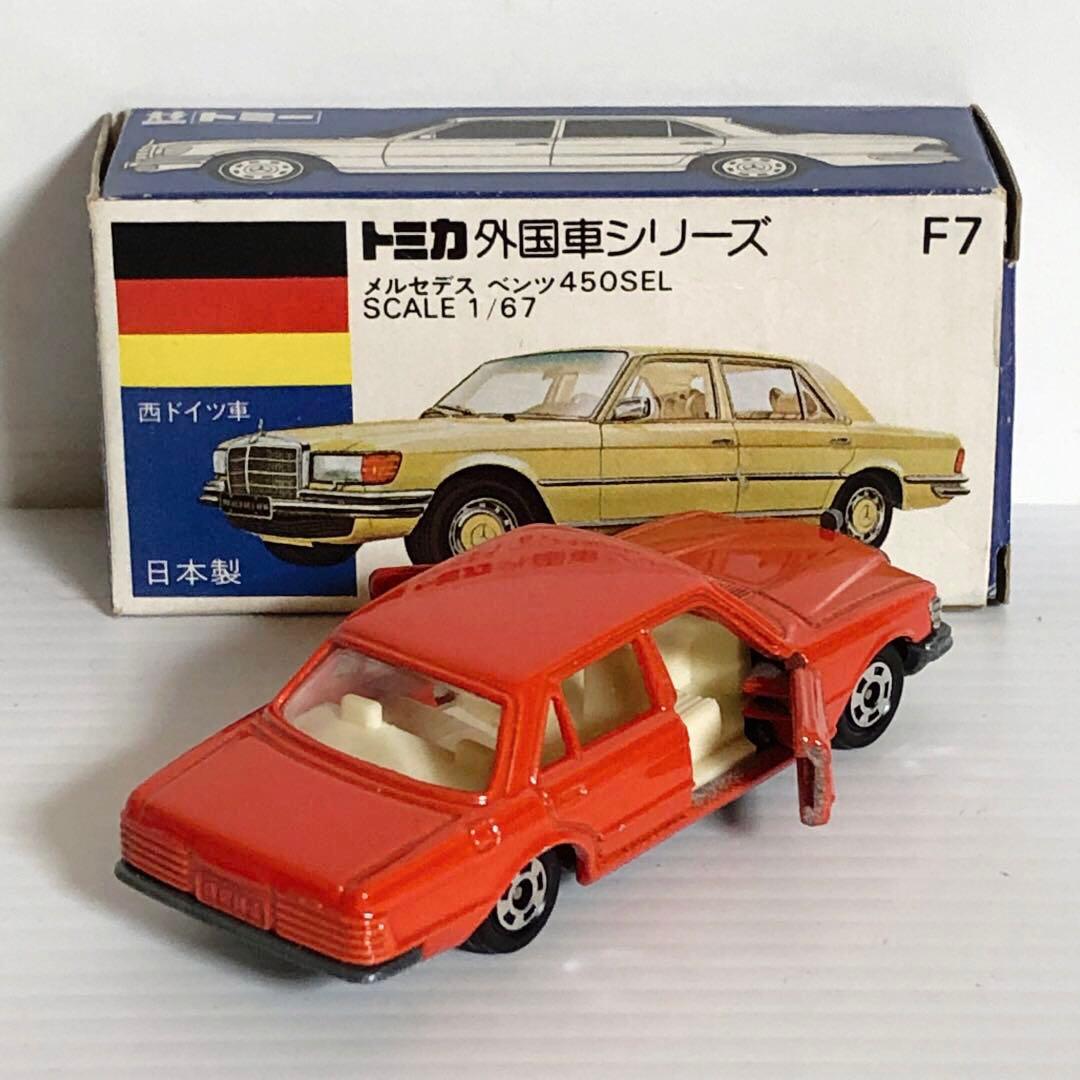 トミカ(1977ギフト) F7-1-2 メルセデス ベンツ 450SEL 朱色