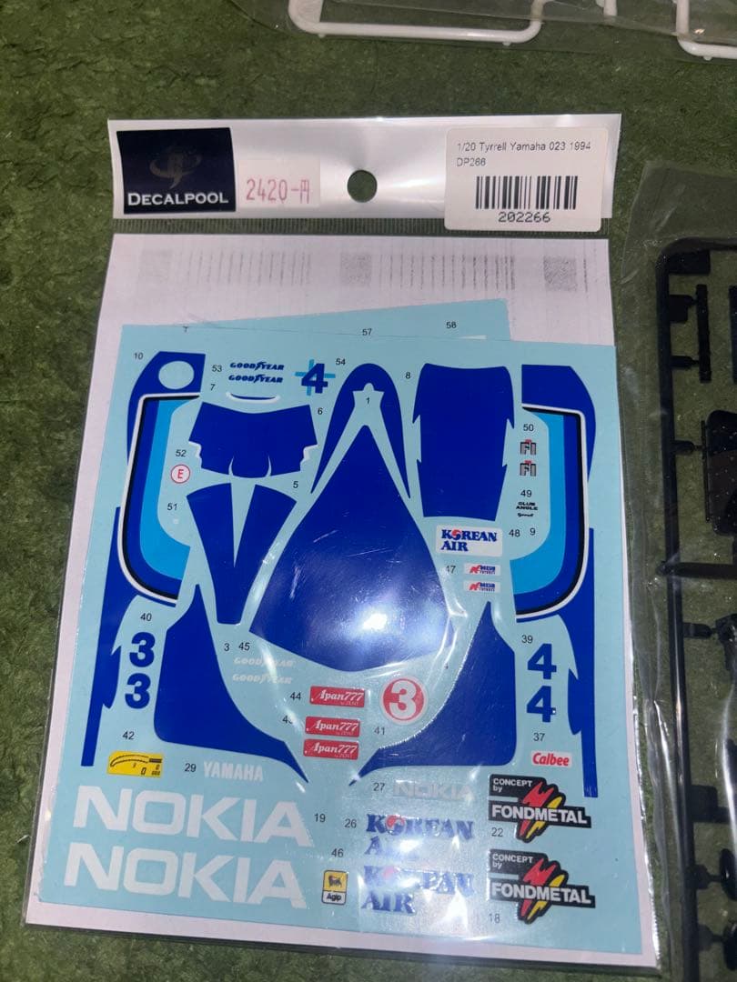 タミヤF1 TYRRELL YAMAHA 023 1/20