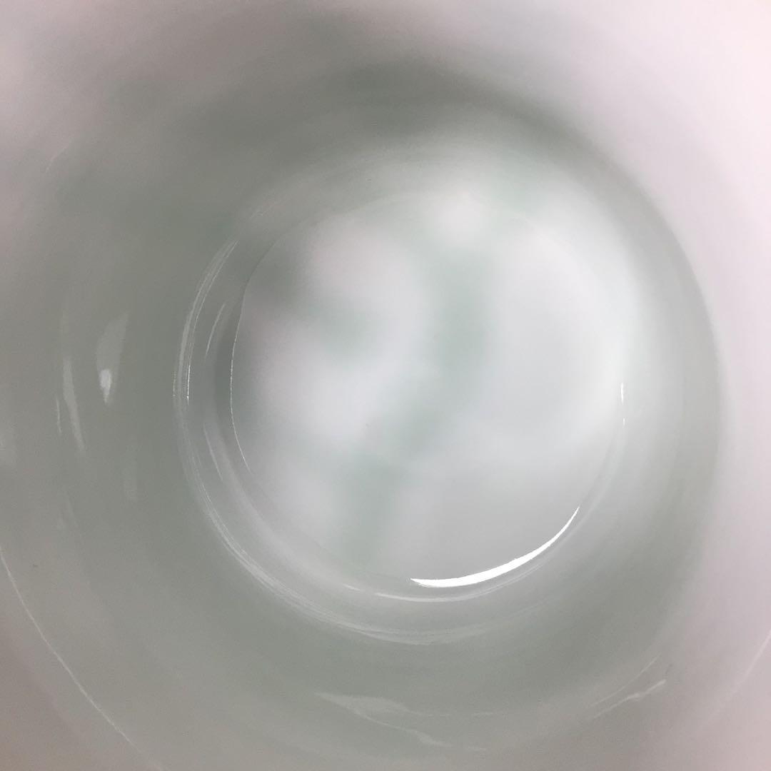 Ｒ６８３　水指　『石崎光四郎造』『青白磁』『末広水指』　共箱　茶道具