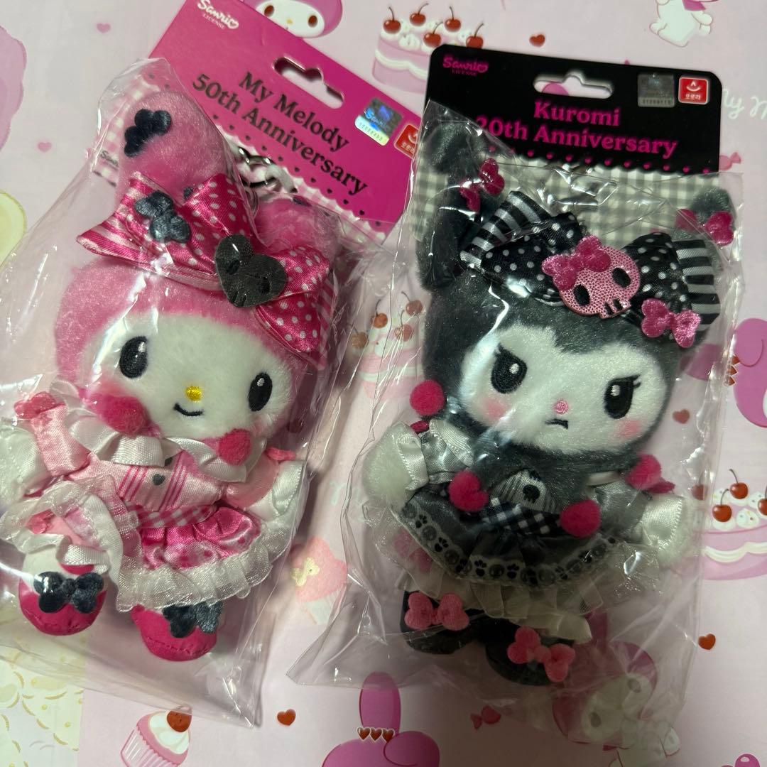 サンリオ　海外限定　メロクロ　クロミ　マイメロ　ぬいぐるみ　ストラップ