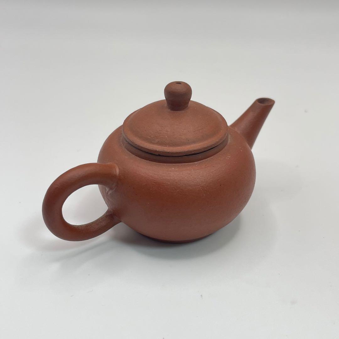 【未使用】煎茶道具 中國宜興 中国宜興 朱泥急須 茶釜 茶道具 唐物 ミニチュア