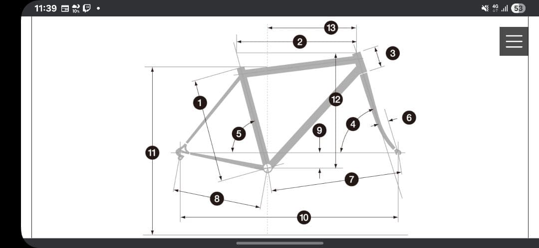 BRIDGESTONE RP9 ロードバイクフレームセット　490mm