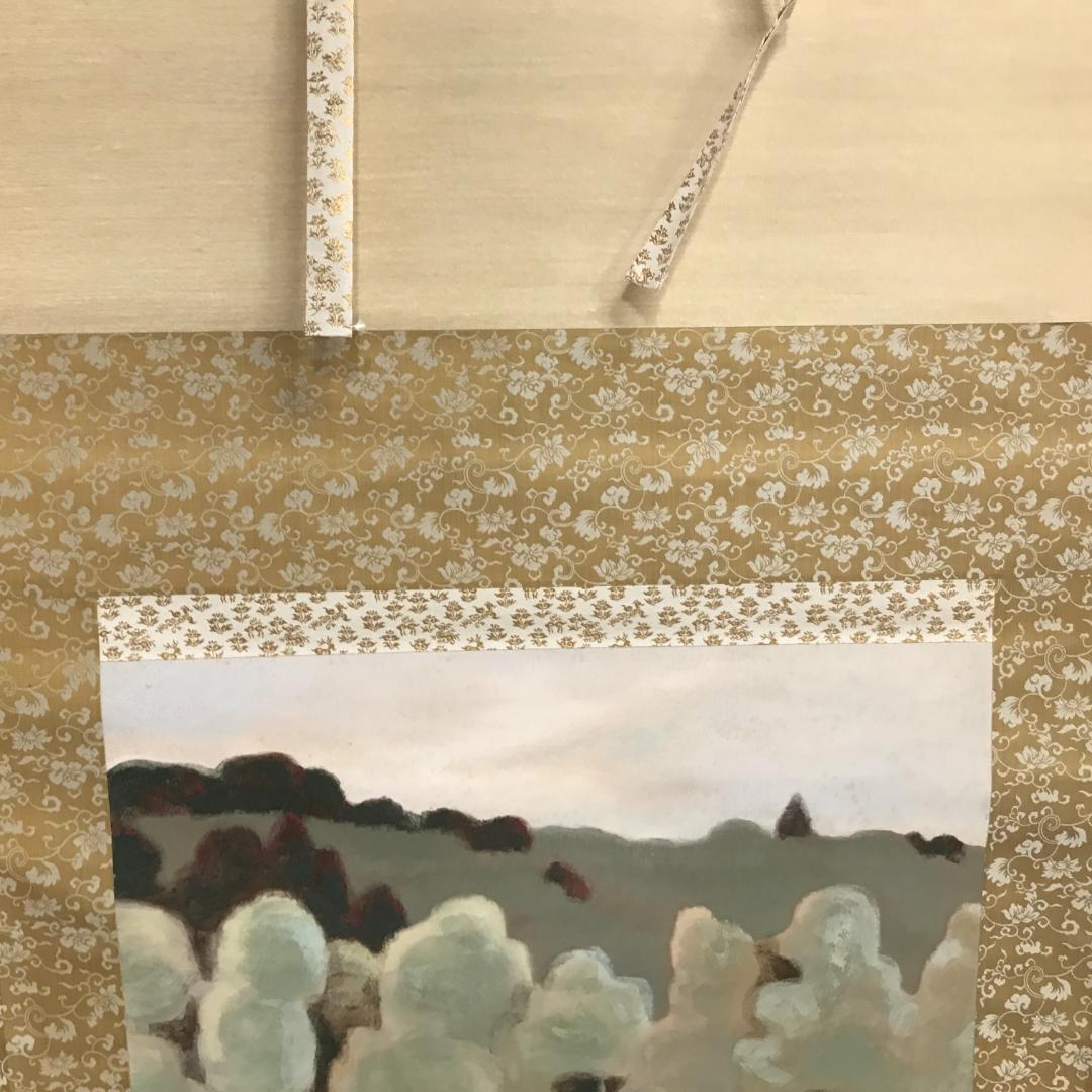掛け軸　進画　共箱