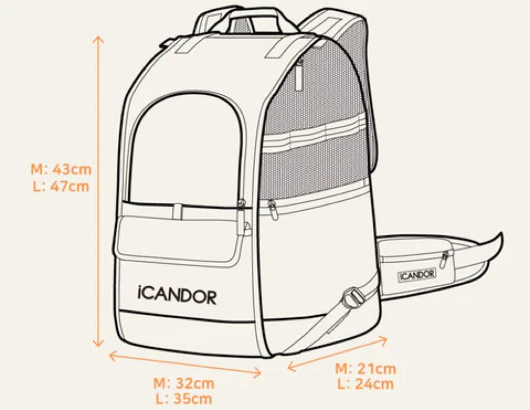 iCANDORのバッグJIGE キャリーバッグ