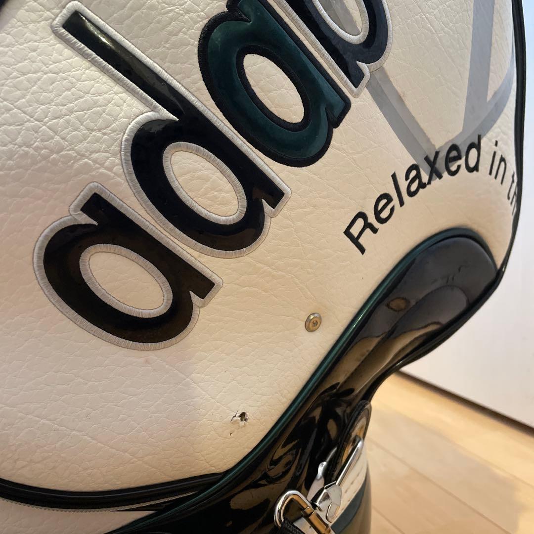 adabat キャディバッグ ホワイト×グリーン