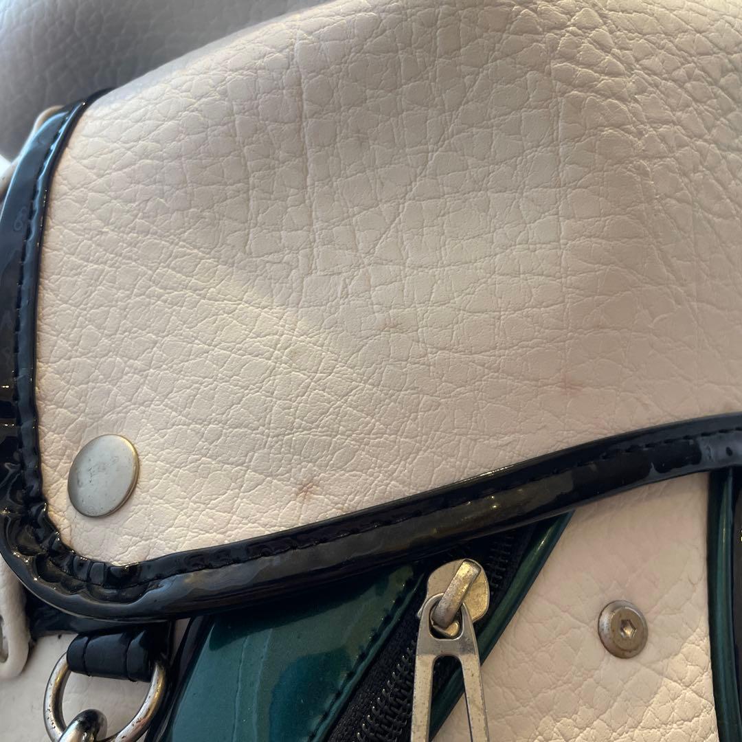 adabat キャディバッグ ホワイト×グリーン