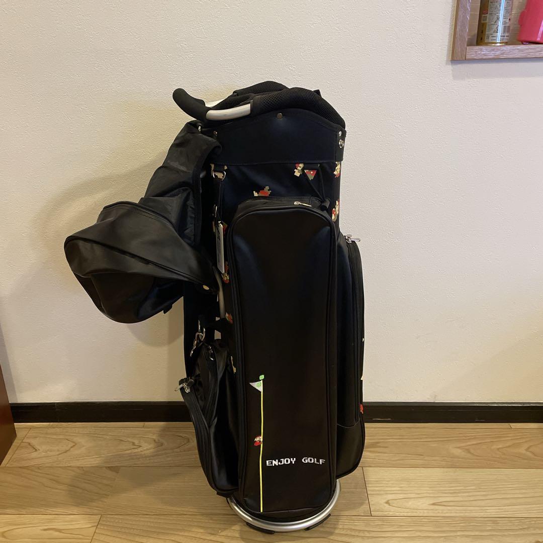 スーパーマリオブラザーズ ゴルフバッグ 黒