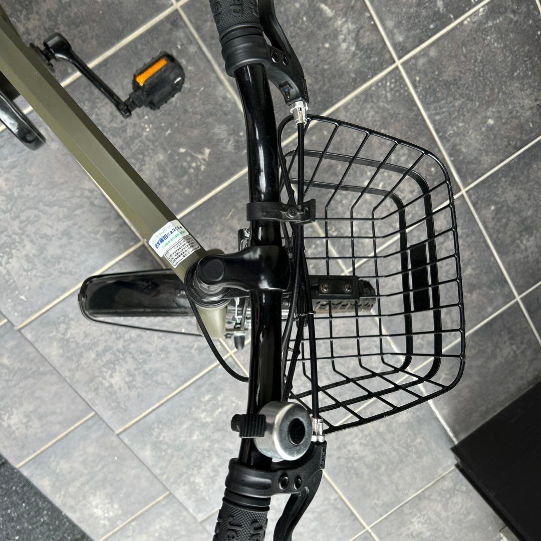 Jeep 子供用自転車 カーキ 前カゴ付き