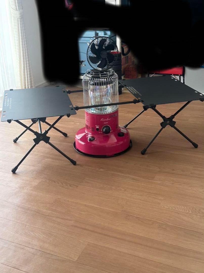 キャンピングムーン タクティカルテーブル M 黒 カーキ 天板 ストレージ付き