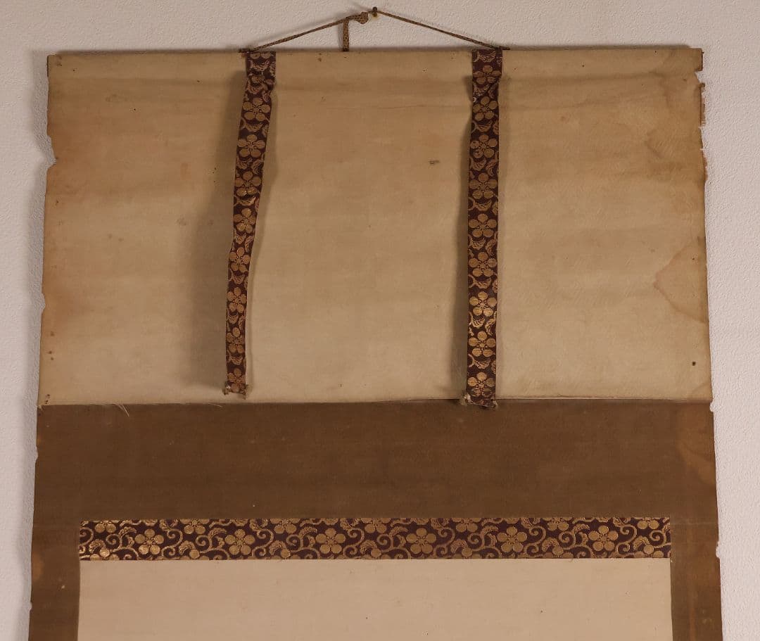 【模写】日本画 前田利家桶狭間凱旋画 清秀謹摸 紙本 掛軸 武者 MB156