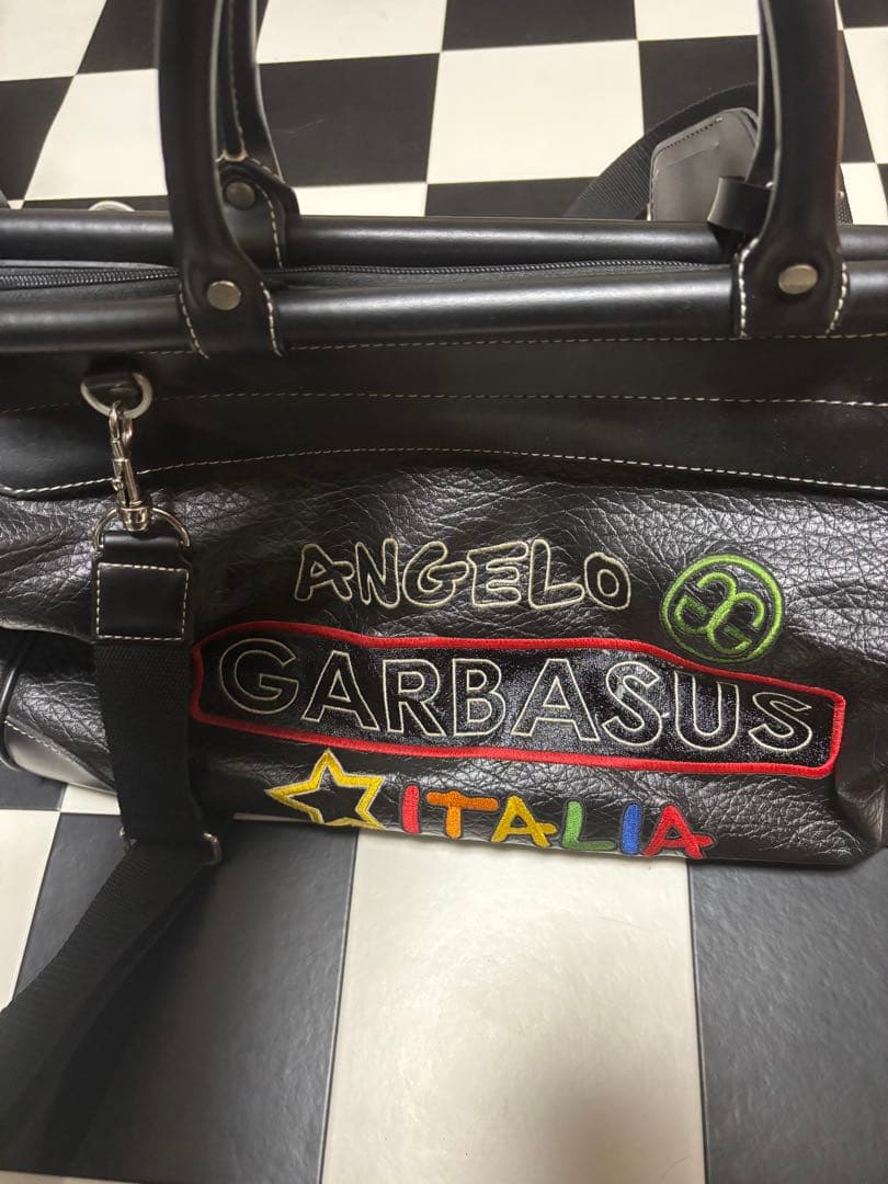 ANGELO GARBASUSゴルフレザーボストンバッグ