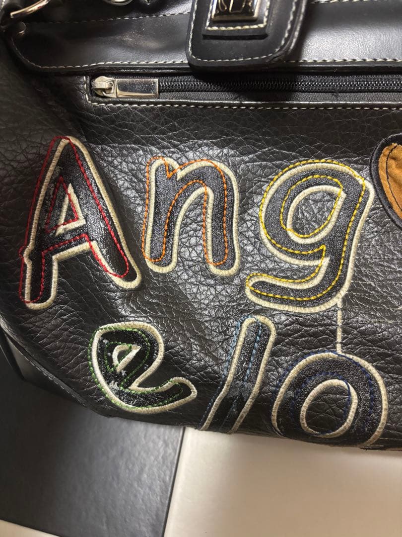 ANGELO GARBASUSゴルフレザーボストンバッグ