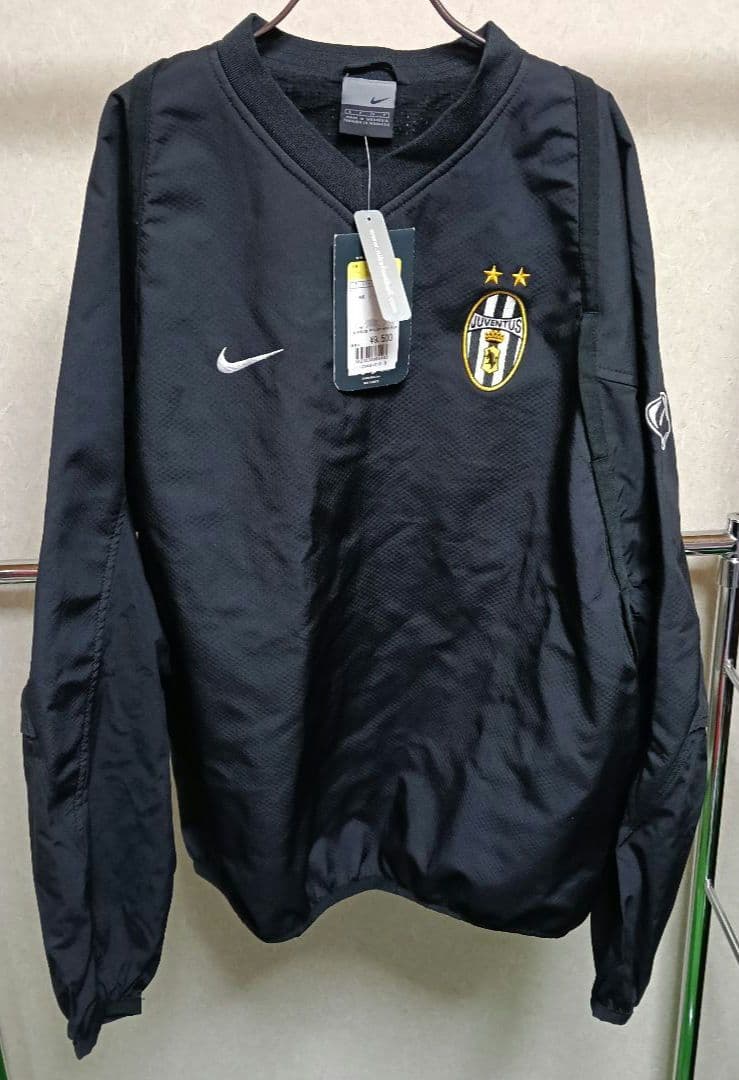 【新品タグ付き】超希少 Y2K ユベントス プルオーバートレーニングトップ 黒
