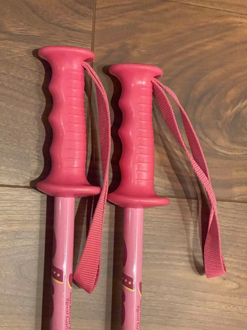 ATOMIC アトミック ジュニア スキー板 130cm ストックセット ピンク