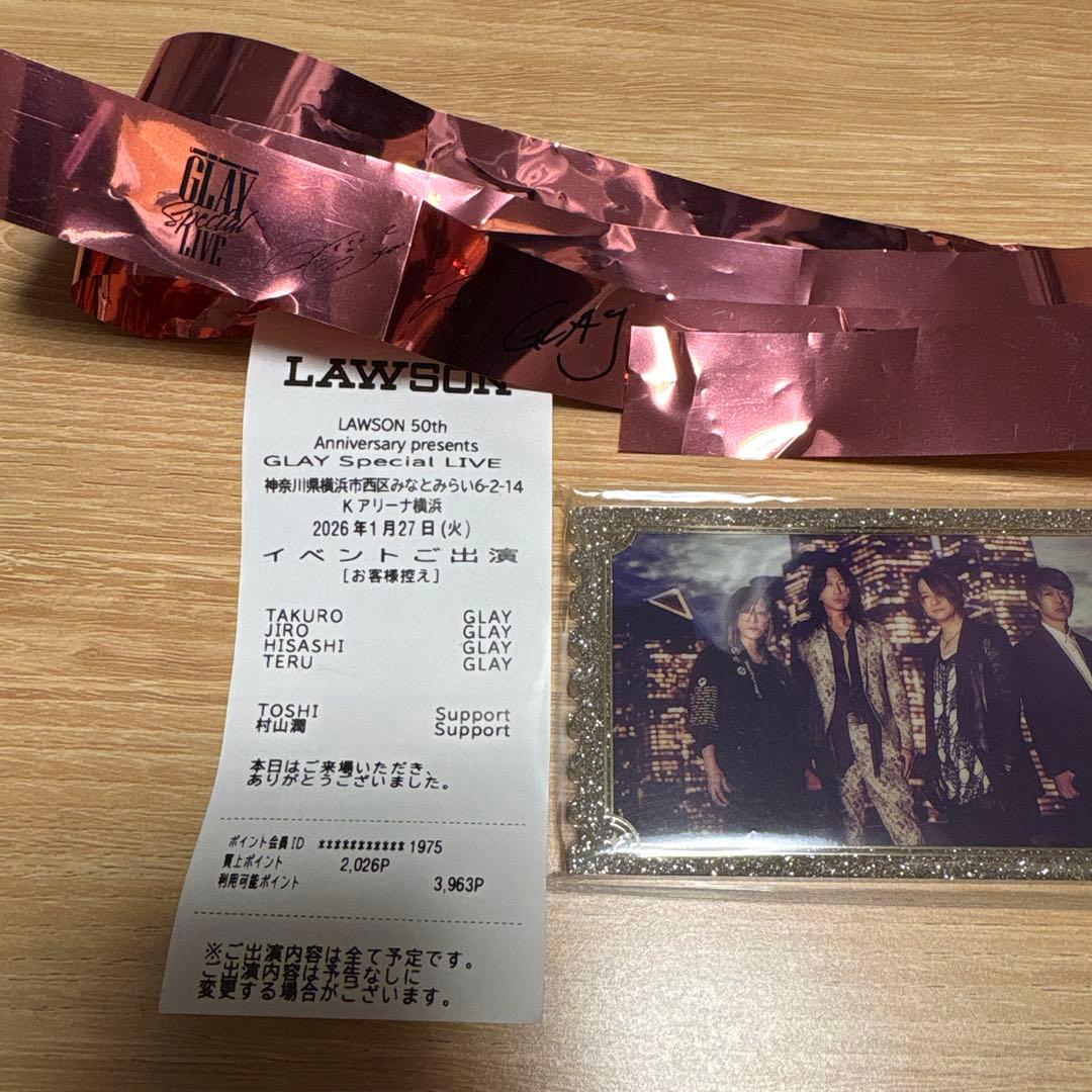 GLAY Special LIVEアクリルブロック Kアリーナ