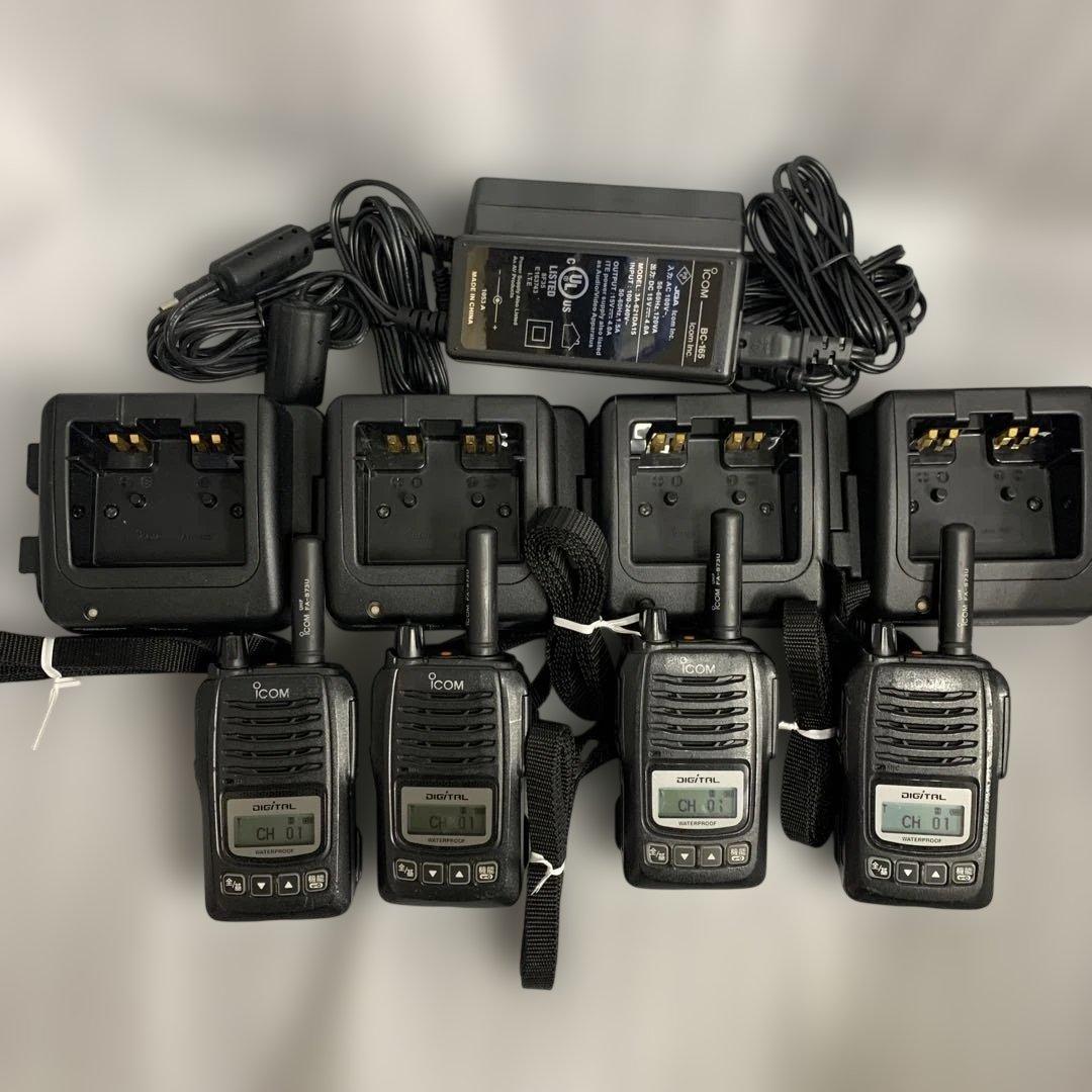 アイコム　デジタル簡易無線　5W IC-DU65C 4台セット 中古品