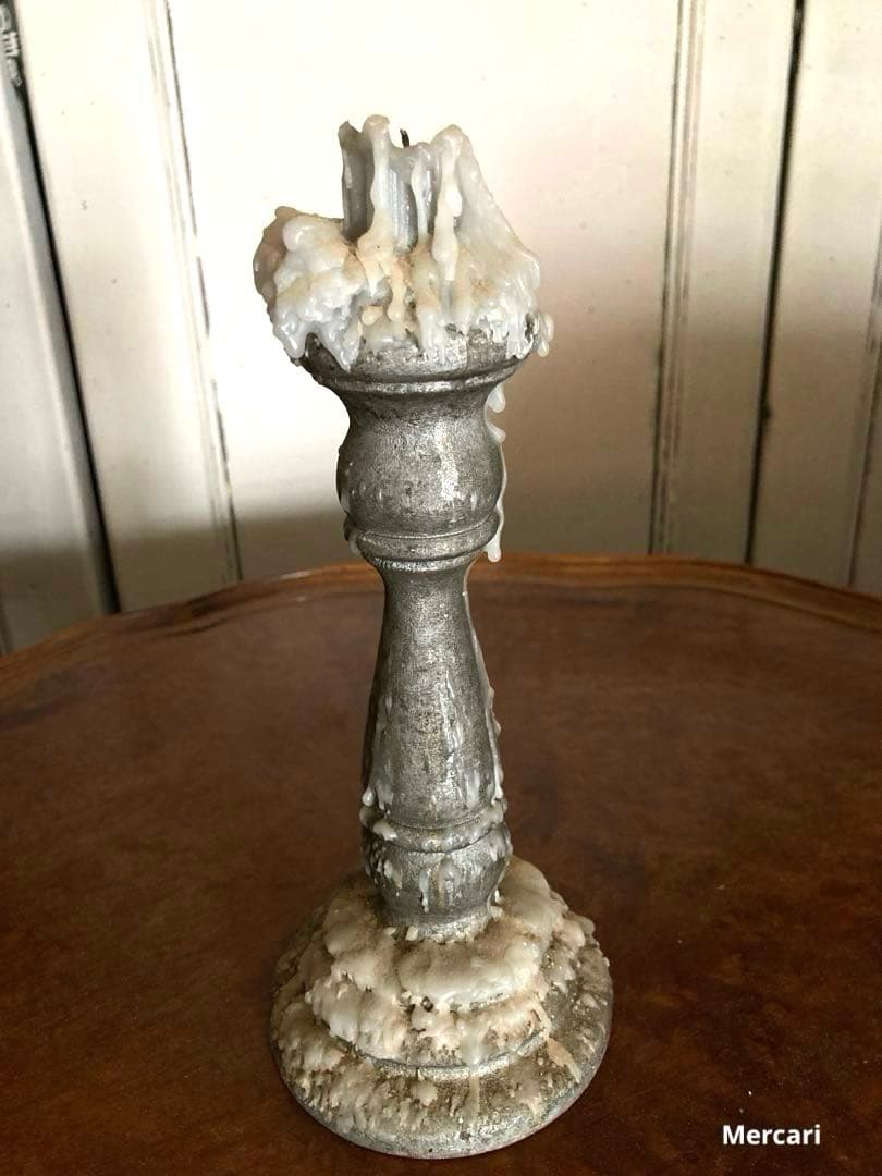 【希少】フランス　19世紀　アンティーク　キャンドルスタンド　シャビー