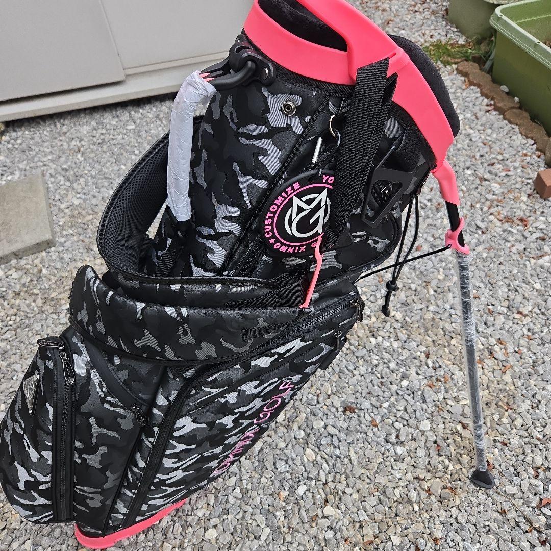 【新品】OMNIX オムニックス カモ スタンドバッグ 8.5型 キャディバッグ