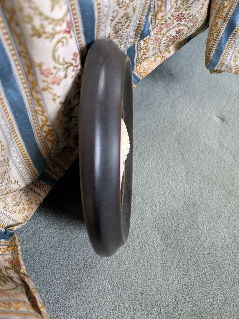 アンティーク　ショパンレリーフ楕円形フレーム