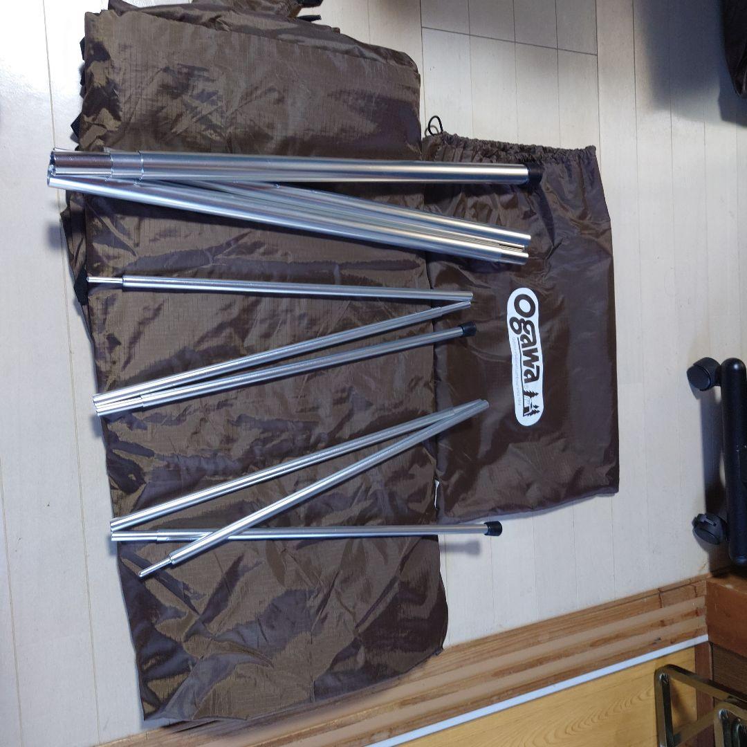 オガワ　タッソ・メッシュスクリーン・アップライトポールセット