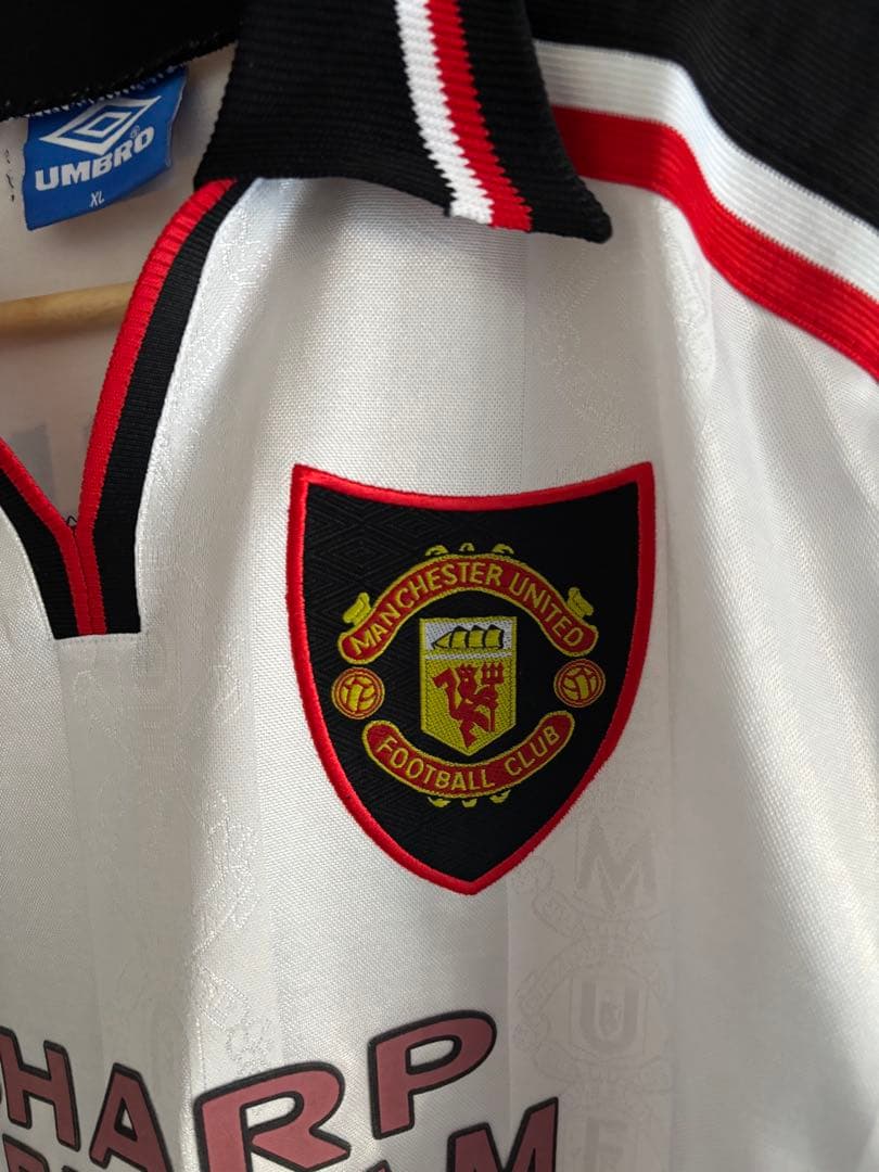 97-99マンチェスターユナイテッド7番ベッカム/長袖ユニフォームXL
