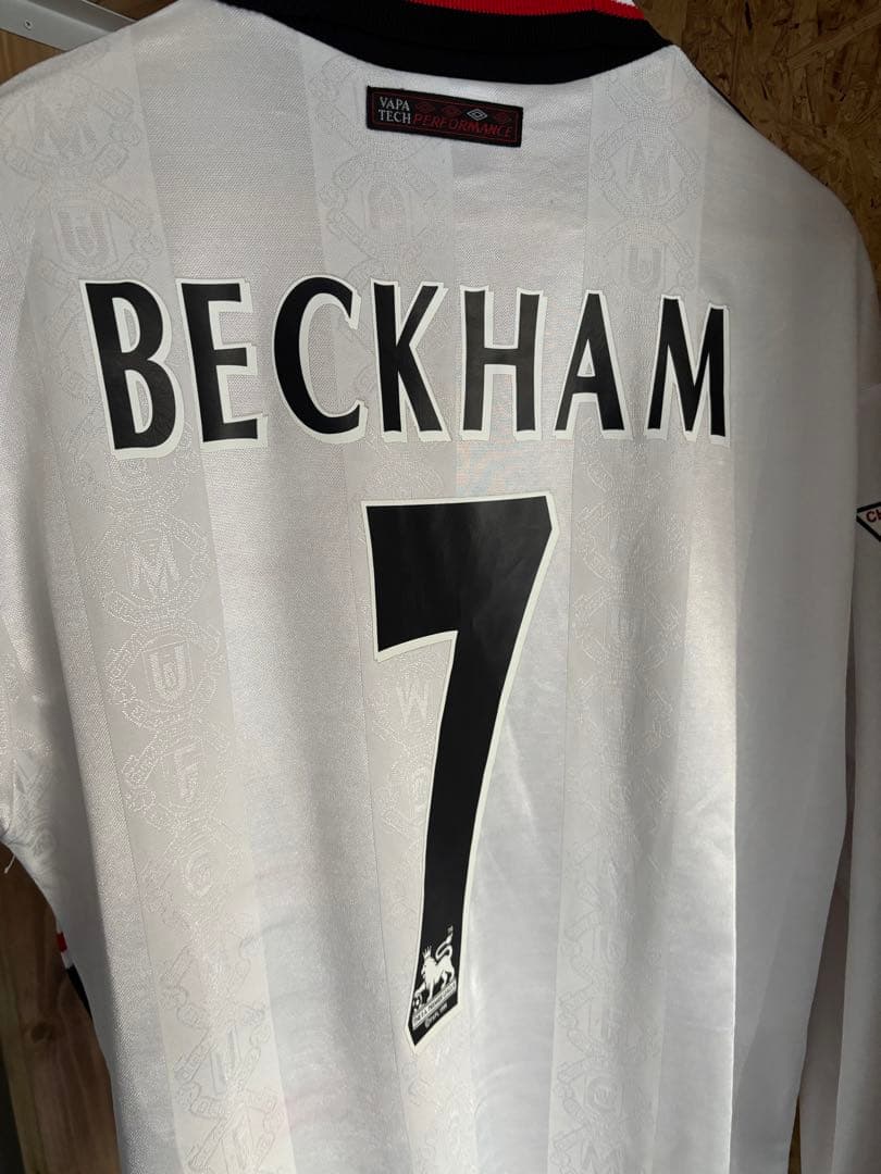 97-99マンチェスターユナイテッド7番ベッカム/長袖ユニフォームXL