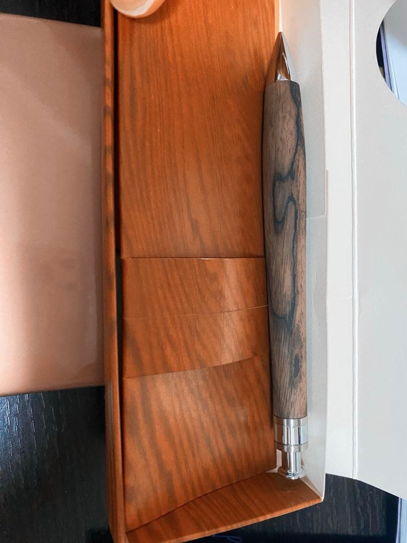 新品未使用品 工房楔 黒柿孔雀杢 ペンシル楔 0.5mm