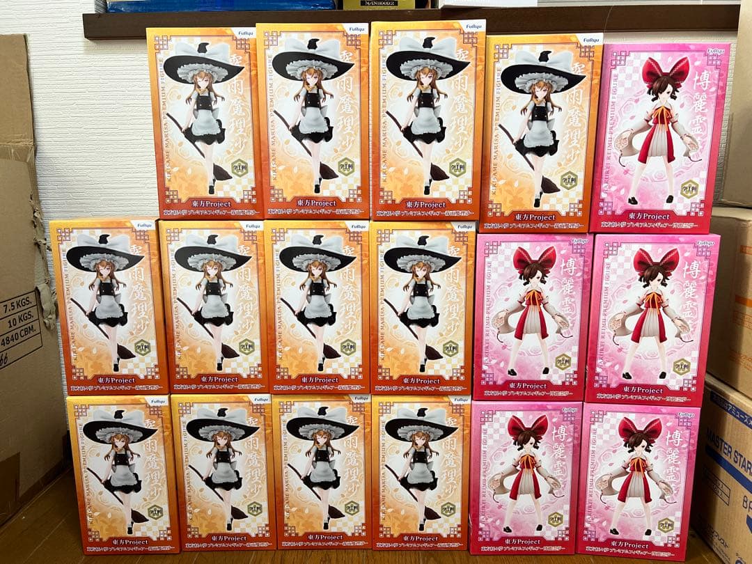 17個★東方Project 東方妖々夢 プレミアムフィギュア霧雨魔理沙 博麗霊夢