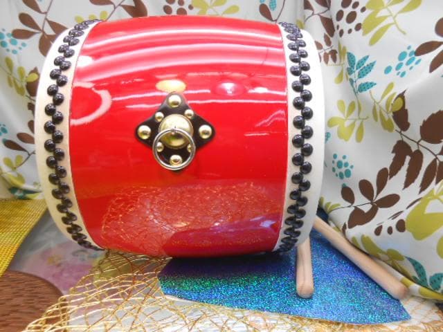 R(送料無料)33.980円　エイサー大太鼓36cm撥二本付きとサージ/モス布