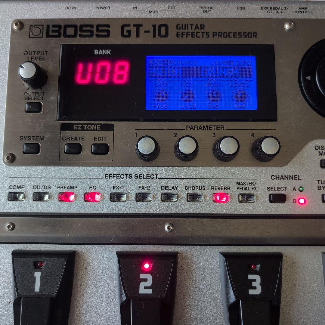 BOSS GT-10　ギターエフェクター　ACアダプター付き　マルチエフェクター