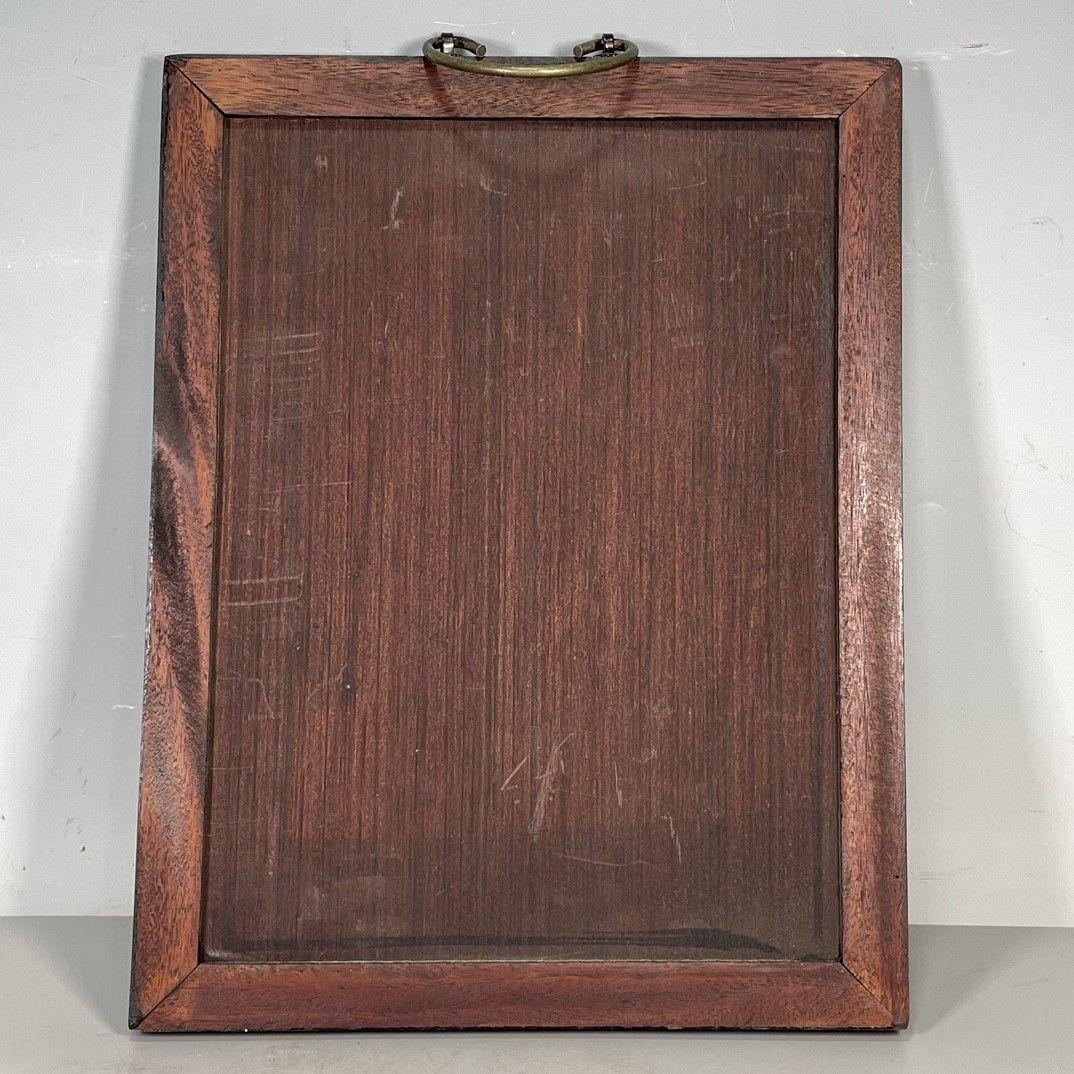 パステル観音図掛屏陶板画 景徳鎮陶瓷磁 装飾品 工芸品 置物