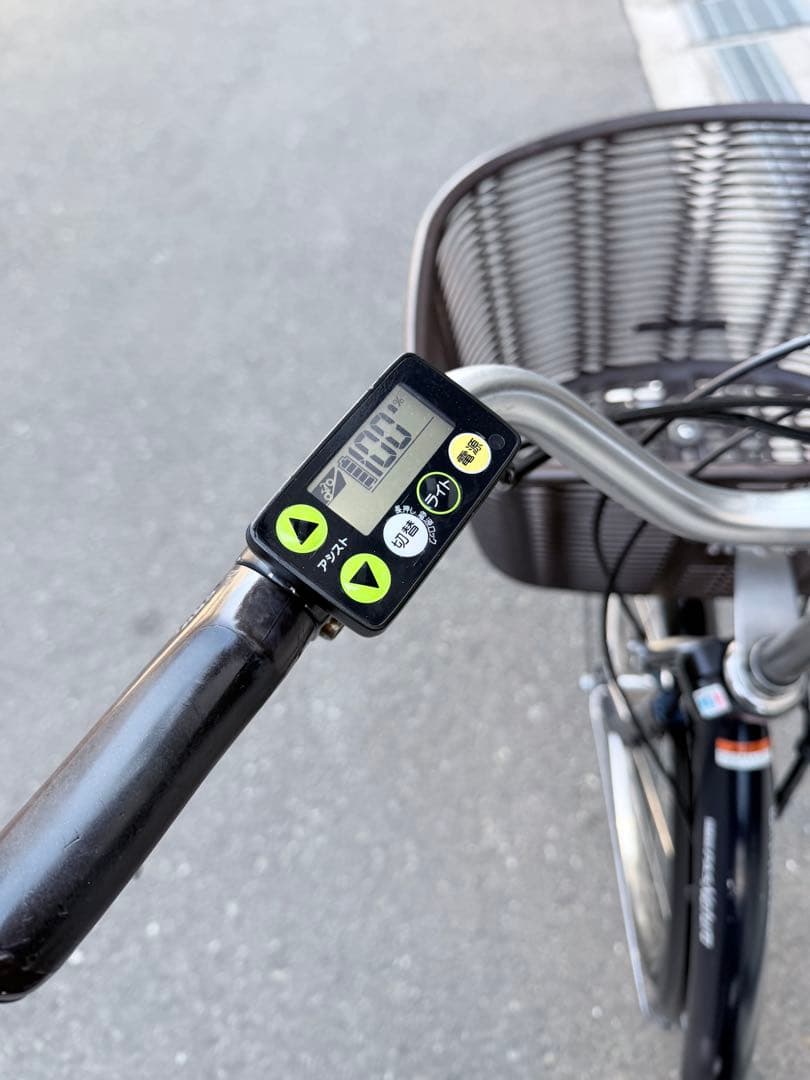 大阪府　ヤマハ　電動アシスト自転車 黒 バスケット付き