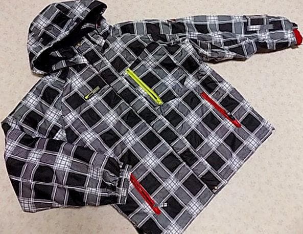 19574　SPALDING メンズ　スキーウエア　ジャケット　黒Ｘ白　LL