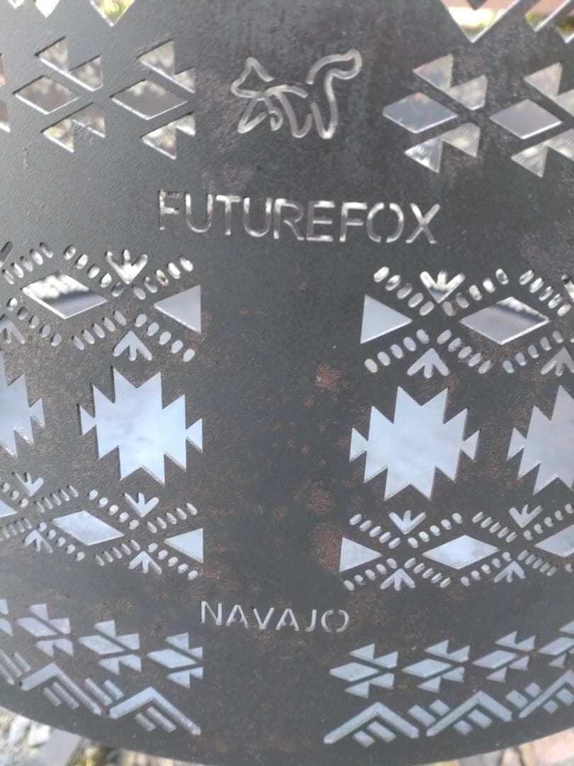 FUTURE FOX ナバホ柄 焚き火台 3回使用 五徳・収納袋付 元箱で発送