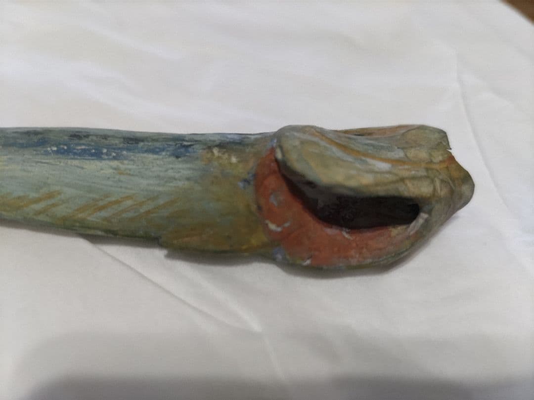 富永朝堂 木彫　干魚　見事な目刺鰯です！