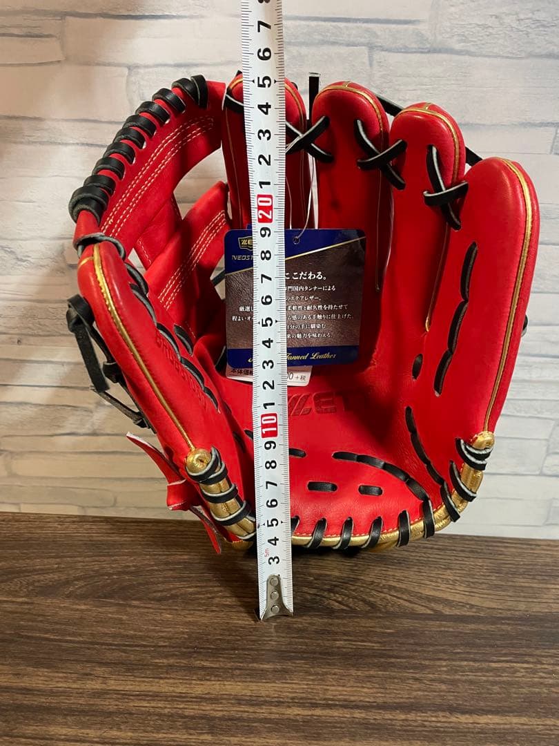 ゼット　軟式グローブ　ネオステイタス　大人サイズ　新品　展示品　未使用品　レッド