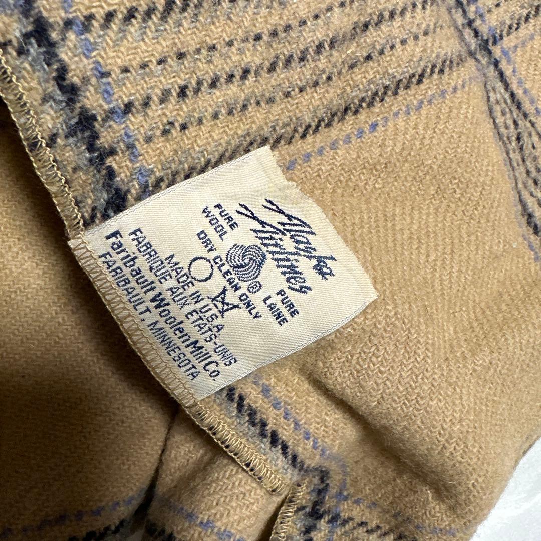 USA製　希少　ヴィンテージ　大判　FARIBAULT ウールブランケット