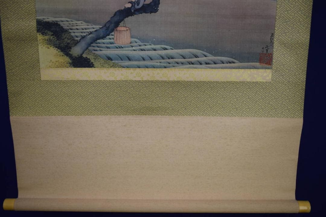 複製/葛飾北斎/富獄図/工芸/布袋屋掛軸HJ-525